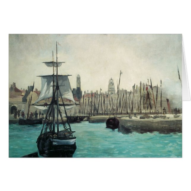 Port at Calais by Manet, Vintager Impressionismus  (Vorderseite (Horizontal))