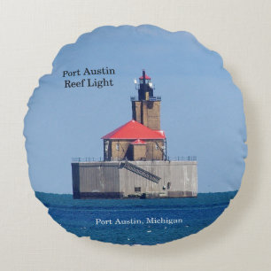 Port Austin Reef Helles Rundkissen Rundes Kissen