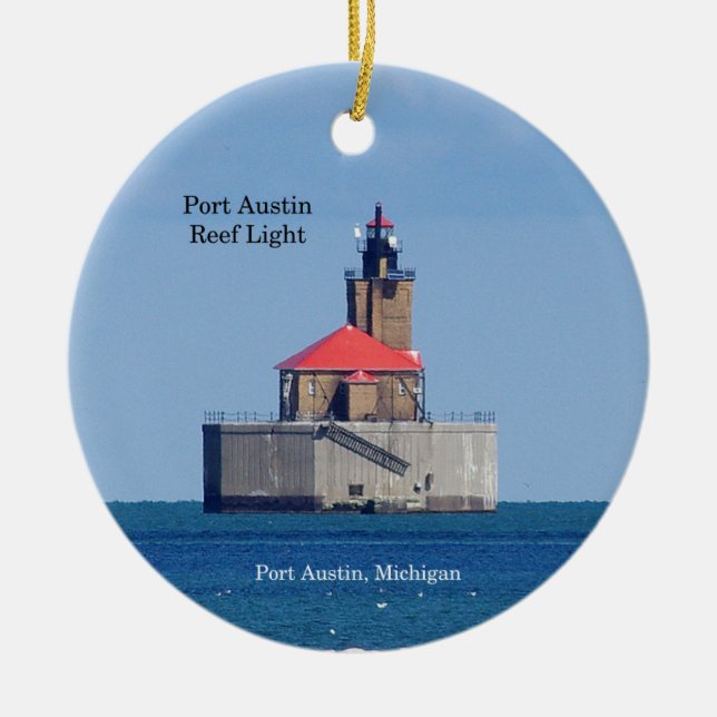 Port Austin Reef Light Ornament (Vorne)