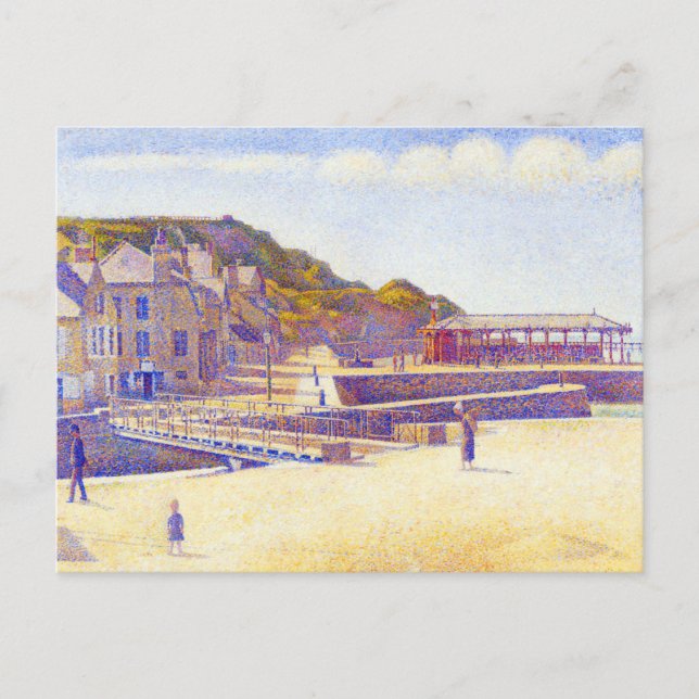 Port by Georges Seurat Postkarte (Vorderseite)