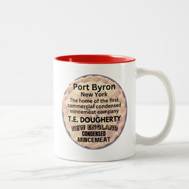 Port Byron, New Yorker Zuhause des Kommerziellen M Zweifarbige Tasse (Rechts)