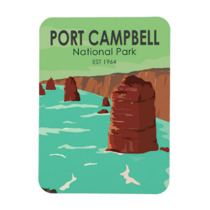 Port-Campbell-Nationalpark Australien Vintage Magnet