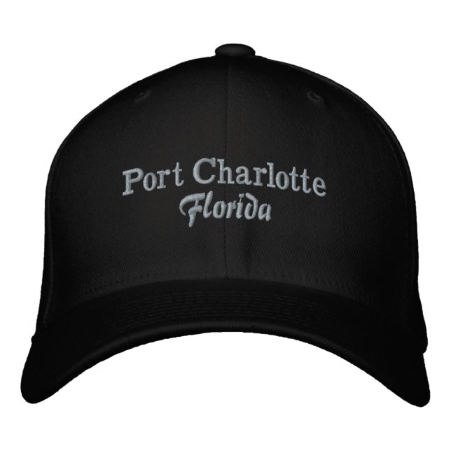 Port Charlotte Florida bestickte Baseballhut Baseballkappe (Vorderseite)