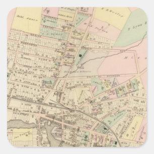 Port Chester, New York 2 Quadratischer Aufkleber