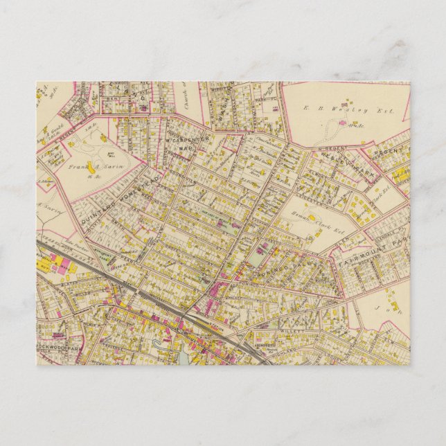 Port Chester, New York Postkarte (Vorderseite)