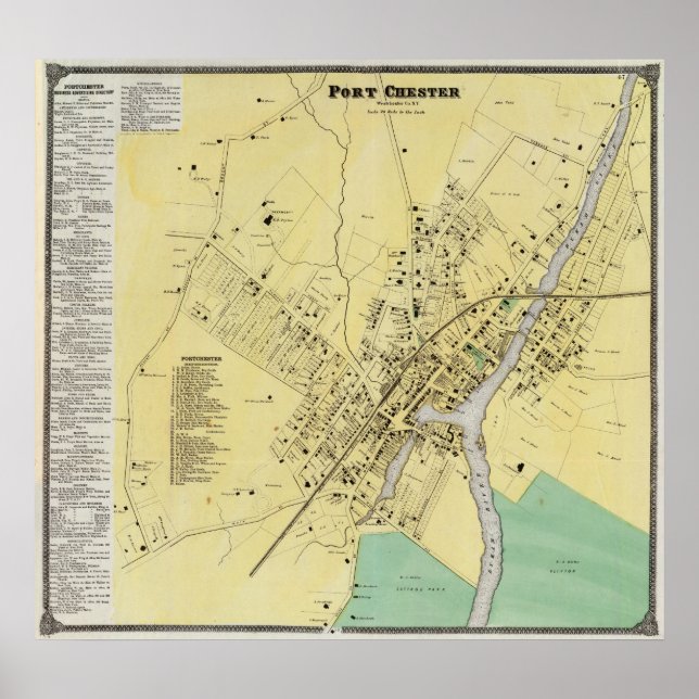 Port Chester, NY Poster (Vorne)