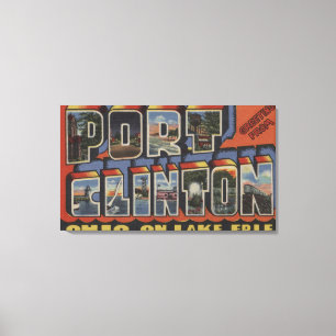 Port Clinton, Ohio - Lake Erie Leinwanddruck