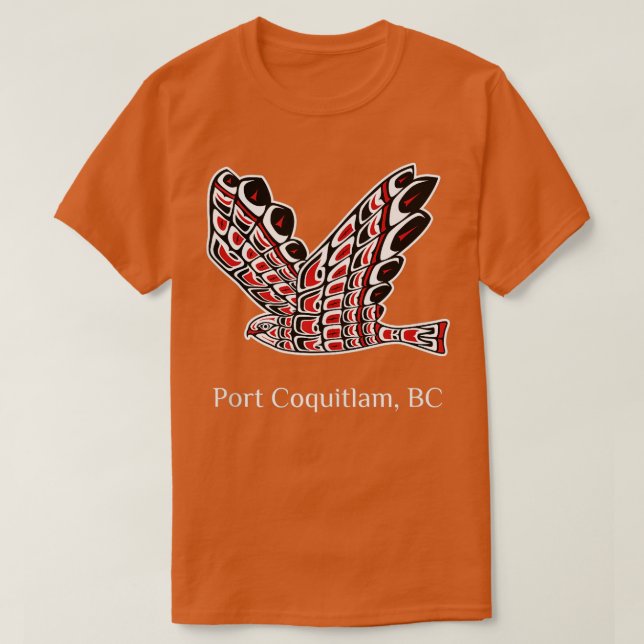 Port Coquitlam Rotschwanz Hawk Indianervogel von P T-Shirt (Design vorne)