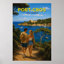 Port-Cros – Vintage-Reiseposter