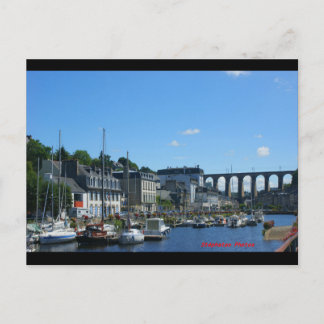 Port de plaisance d Morlaix et le viaduc BRETAGNE Postkarte