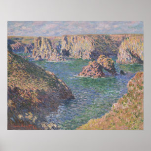 Port-Domois, Belle-Isle (1887) von Claude Monet Poster