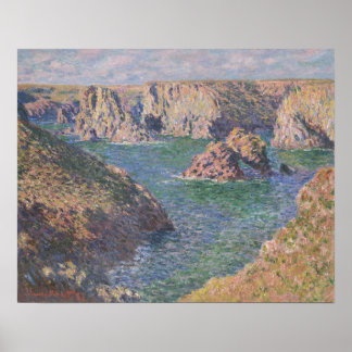 Port-Domois, Belle-Isle (1887) von Claude Monet Poster