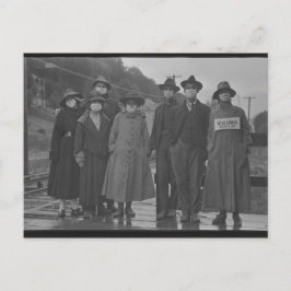 Port du masque pendant la Grippe espagnole 1918 Postkarte