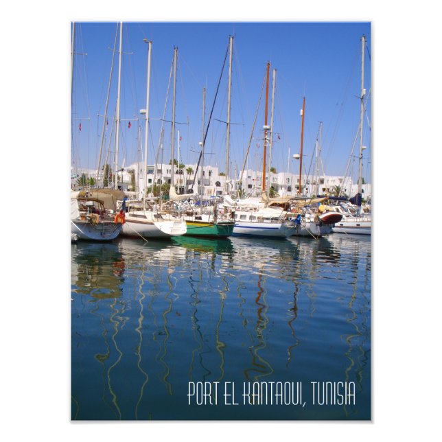 Port el Kantaoui Marina Boats Tunesien Fotografie (Vorne)