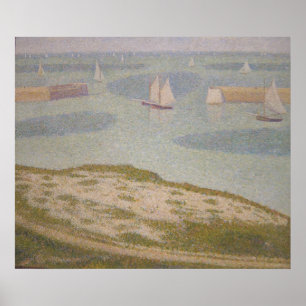 Port-en-Bessin Eingang zum Hafen Poster