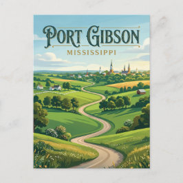 Port Gibson Mississippi Postkarte