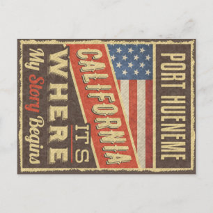 Port Hueneme California Postkarte