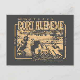 PORT HUENEME KALIFORNIEN VINTAG - NAVAL BASE POSTKARTE