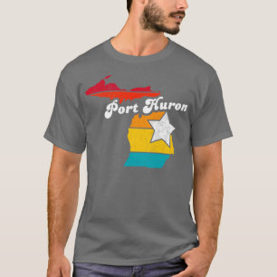 Port Huron Michigan Vintag Distressed Souvenir 2 T-Shirt