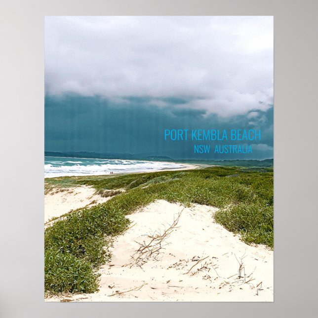Port Kembla Wollongong Beach NSW Poster (Vorne)