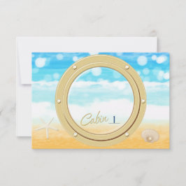 Port-Loch-Kreuzfahrtkarte Einladung