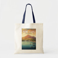 Port Louis Mauritius Reisen Kunst Vintag