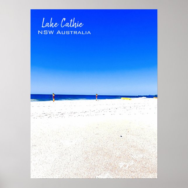 Port Macquarie Beach Szene Australien Poster (Vorne)