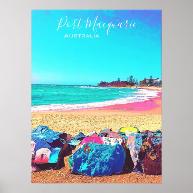 Port Macquarie NSW Australien Reiselandschaft Poster (Vorne)