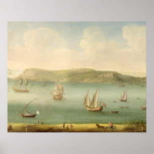 Port Mahon, Minorca, 1730er (Öl auf Leinwand) Poster