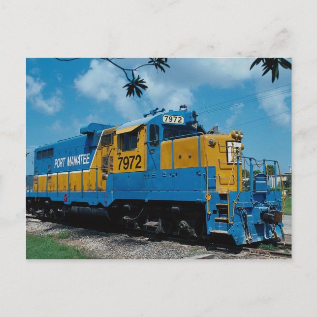 Port Manatee RR, EMD GP-9m Postkarte (Vorderseite)