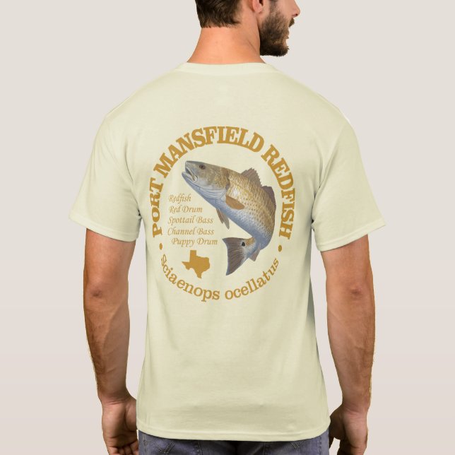 Port Mansfield (Rotbarsch) T-Shirt (Rückseite)