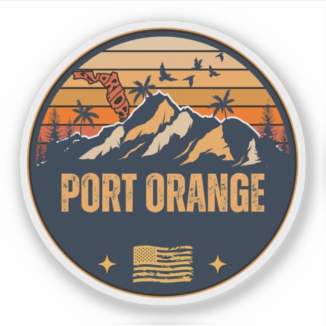 Port Orange, Florida Aufkleber (Vorderseite)