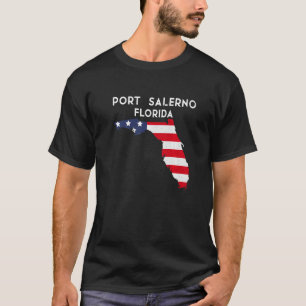 Port Salerno Florida USA Staat America Travel Flor T-Shirt