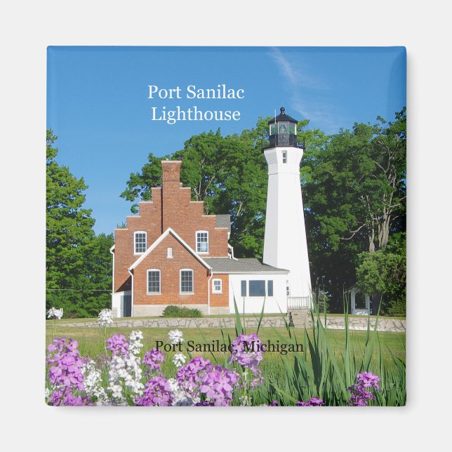 Port Sanilac Lighthouse-Magnet Magnet (Vorne)