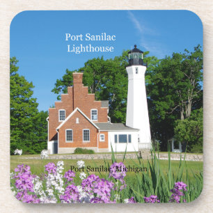 Port Sanilac Lighthouse Set von 6 Untersetzer aus 
