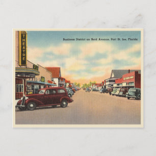 Port St. Joe, Florida Vintag Postkarte