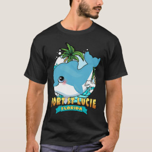 PORT ST LUCIE FLORIDA Niedlich Baby Dolphin Beach  T-Shirt