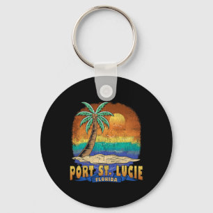 Port St. Lucie Florida Vintag Distressed Souvenir Schlüsselanhänger