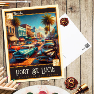 Port St. Lucie, Florida Vintage Ansichtskarte Postkarte