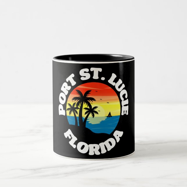 Port St. Lucie, Florida Zweifarbige Tasse (Mittel)