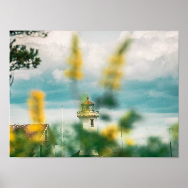  Port Townsend, WA Point Wilson Leuchtturm  Poster (Vorne)
