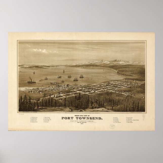 Port Townsend, Washington (1878) Poster (Vorne)