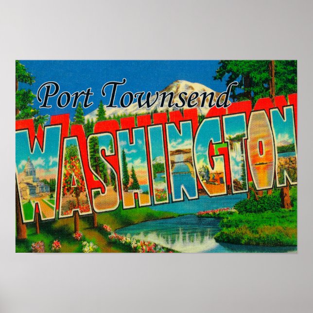 Port Townsend, Washington - Große Briefszenen Poster (Vorne)