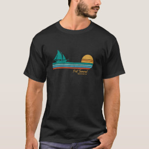 Port Townsend Washington Retro-Segelschiff Ozean-S T-Shirt