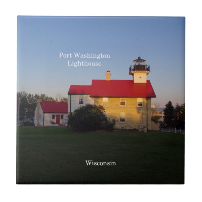 Port Washington Lighthouse Fliesen (Vorderseite)
