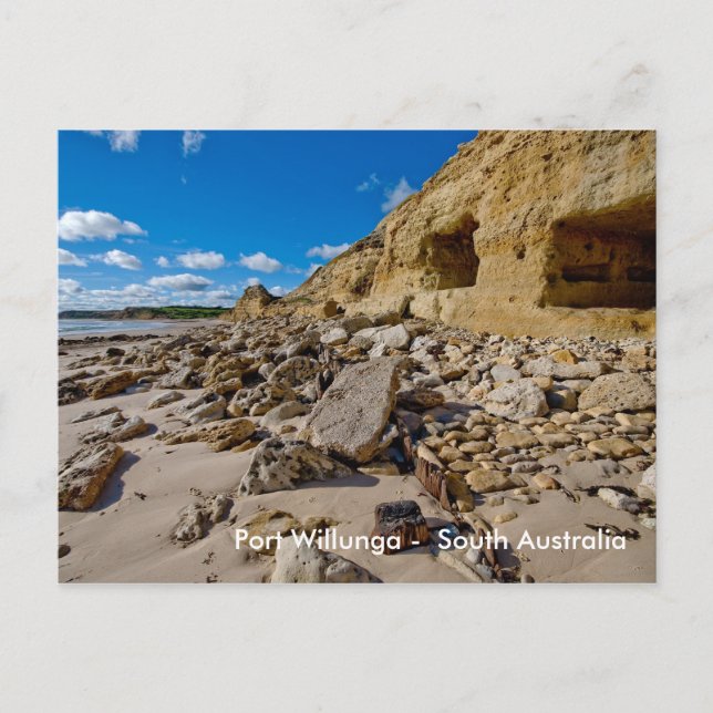 Port Willunga Höhlen, Port Willunga - Süd Aus.. Postkarte (Vorderseite)