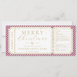 Port Wine Stripe Konzert Ticket Gutschein Karte