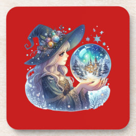 Porta-Copos (Coaster) Bruxa Natalina Getränkeuntersetzer