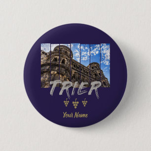 Porta Nigra in Trier Vintag Moselle Souvenir Button