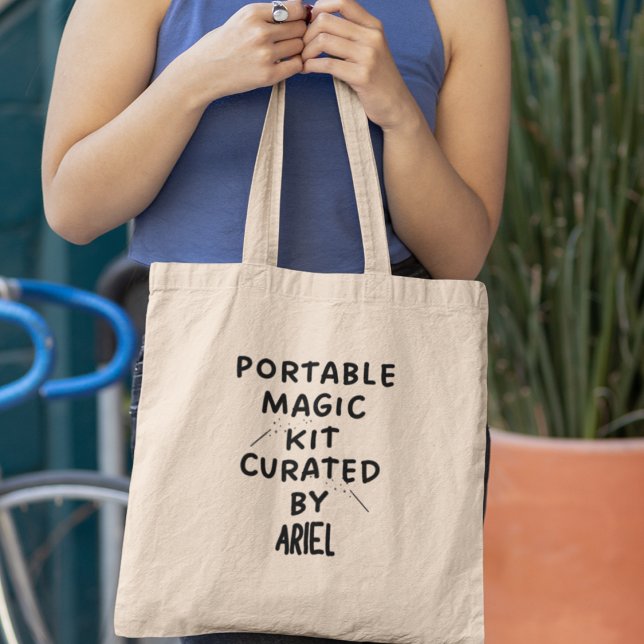 Portable Magic Kit Personalisiert Funny Quirky Ges Tragetasche (Add your name, embrace the magic, and embark on new horizons today!)
